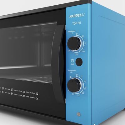Forno Nardelli Elétrico Bancada Top 60 Azul 60 Litros Azul 220V