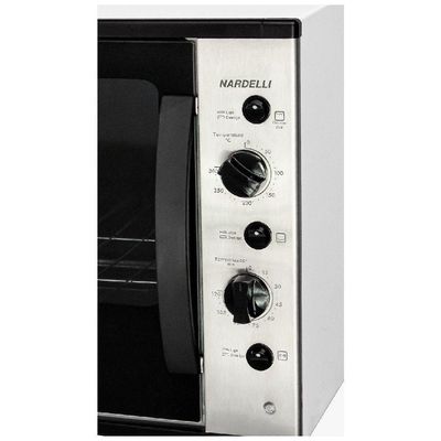 Forno Elétrico Bancada Nardelli SMART60S Com Espeto Giratório Preto 220V