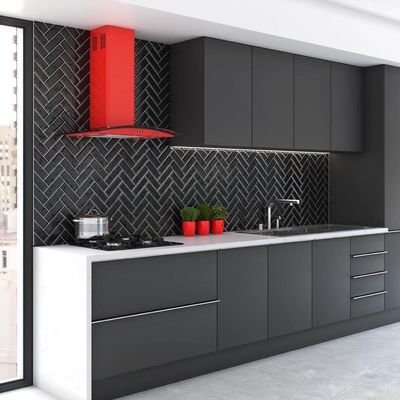Coifa Nardelli De Parede Clean Vidro Curvo Vermelha 70cm Vermelho 220V