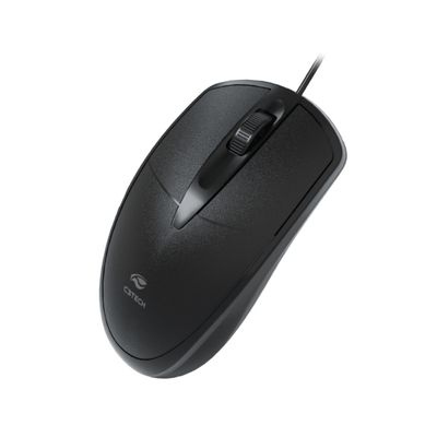 Mouse Office Com Fio USB 2.0 3 Botões Preto MS-31 1000 DPI