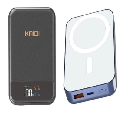 Power Bank Portátil Magnético Magsafe Turbo 10.000mah Kaidi Cinza