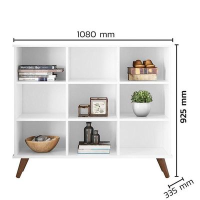 Nicho Organizador Multifuncional Pés Retrô Cube Q01 Branco