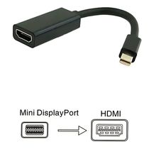 Cabo Adaptador Conversor mini Displayport para HDMI Preto