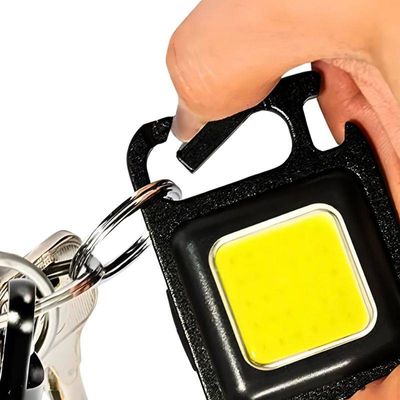 Lanterna Recarregável Chaveiro Multifunção Led Com Abridor