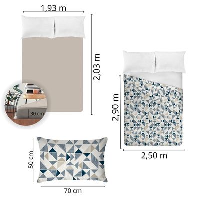 Jogo de Cama 100% algodão King Size 150 Fios Fiori