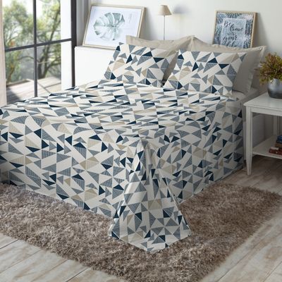 Jogo de Cama 100% algodão King Size 150 Fios Fiori
