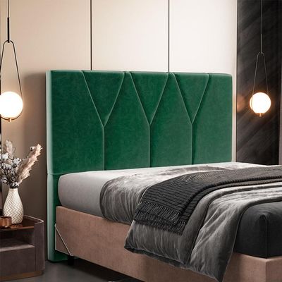Cabeceira Cama Box Casal Queen 160 cm Aurora W01 Facto Verde Musgo - Lyam Decor