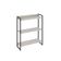 Kit 2 Estantes Multiuso Escritório Industrial 3 Prateleiras Areta 104x80cm C01 Snow - Lyam Decor