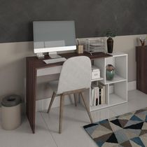 Mesa Para Escritório Escrivaninha Home Office Urban A02 Ipê Branco - Lyam Decor