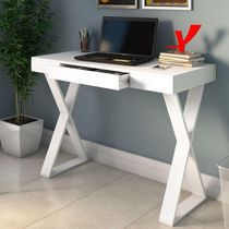 Mesa Para Escritório Escrivaninha Cavalete 01 Gaveta Veneza A02 Web Branco - Lyam Decor