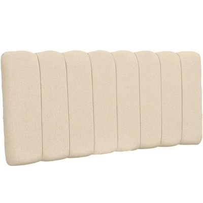 Cabeceira Cama Box Painel Casal 140 cm Dubai W01 Linho Cru - Lyam Decor