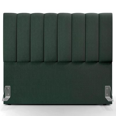 Cabeceira Cama Box Casal 140 cm Dália W01 Linho Verde Musgo - Lyam Decor