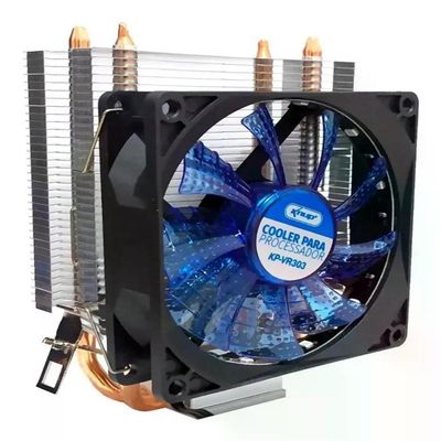 Cooler Para Processador Intel E Amd Com Led Azul Kp-Vr303