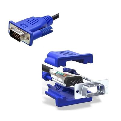 Cabo Para Monitor e Projetor VGA DB15 Com Filtro 5 Metros Preto