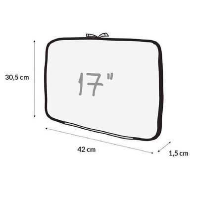 Capa para Notebook 17 Polegadas Neoprene com Zíper