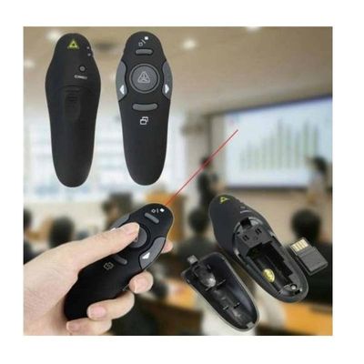 Apresentador Multimídia Wireless Com  Ponteiro LASER Com Receptor USB