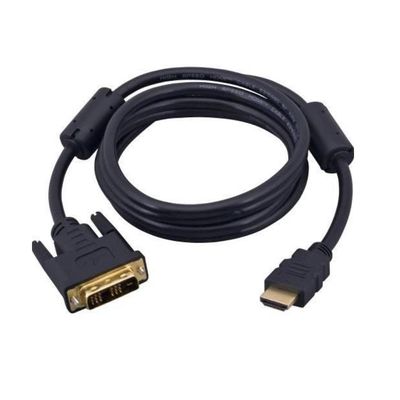Cabo Hdmi 1.4 Macho X Dvi 24 1 Macho Com Filtro 1,80 Metros
