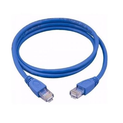 Cabo De Rede Plus Cable Pc Eth56 Patch Cord Cat 6 Azul 3 Metros