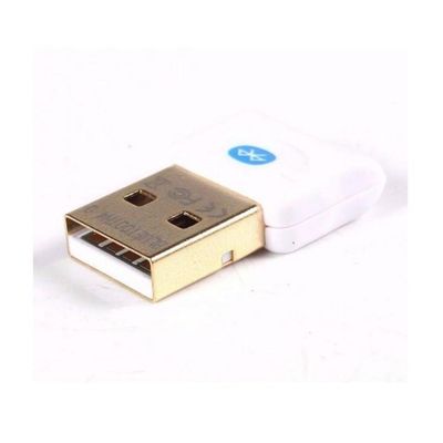 Adaptador USB Bluetooth 5.0 CSR EDR Dongle Para PC e Notebook - Branco