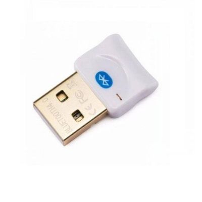 Adaptador USB Bluetooth 5.0 CSR EDR Dongle Para PC e Notebook - Branco