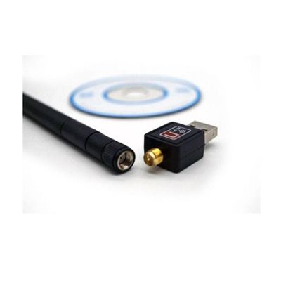 Adaptador de Rede USB 2.0 Sem Fio c/ Antena de 6dBi Wifi/WLAN - 600 Mbps