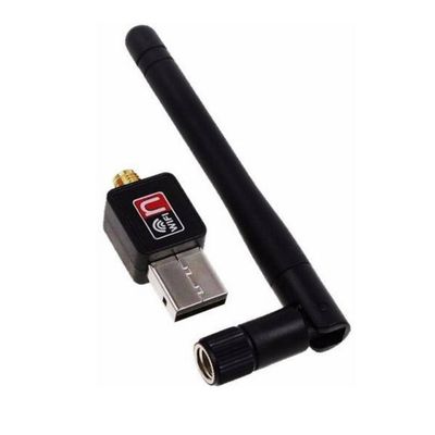 Adaptador de Rede USB 2.0 Sem Fio c/ Antena de 6dBi Wifi/WLAN - 600 Mbps