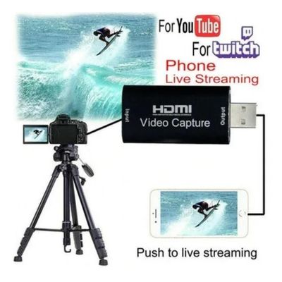 Placa De Captura Hdmi Usb 2.0 4k 1080p Streaming Gamer Live