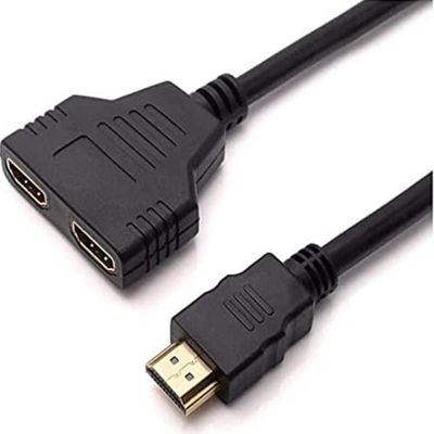 Cabo Duplicador HDMI em Y - 1 Entrada 2 Saidas Splitter 1x2