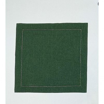 Guardanapo De Linho Natal Verde 45X45 Cm