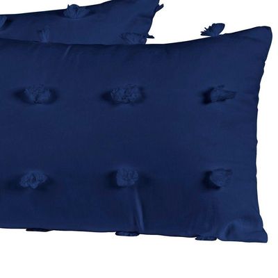 Almofadas Cheias Poppy 60cm X 30cm 04 Peças - Marinho