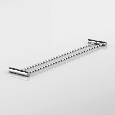 Porta Toalha Toalheiro Duplo Para Banheiro Alto Brilho Orion 70cm
