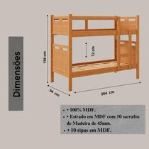 Beliche Com 2 Colchões D33 Premium – Conforto E Segurança Nature