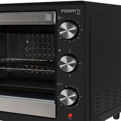 Forno Elétrico De Bancada 50Litros Fogatti Black I50Preto 220V