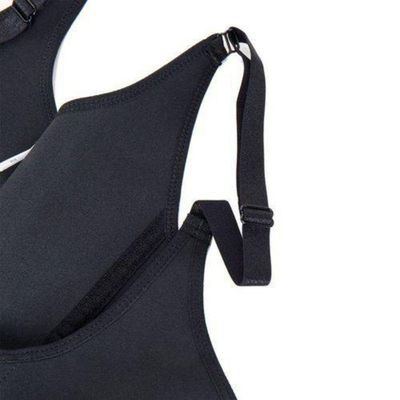 Cinta Modeladora Dupla Compressão Redutor Ziper Cor:preto Tamanho:xxxl