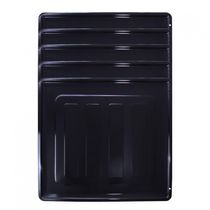 Kit Bandeja Esmaltada Para Fornos Embutir 45l - 5 Peças Preto