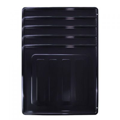 Kit Bandeja Esmaltada Para Fornos Embutir 45l - 5 Peças Preto