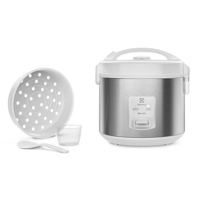 Panela de Arroz Elétrica Electrolux por Rita Lobo 3,5L Branca Efficient Visor Glass (ERC31) 220V