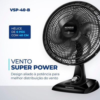 Ventilador De Mesa Mondial 6 Pás Vent 40Cm 220V/60Hz 220