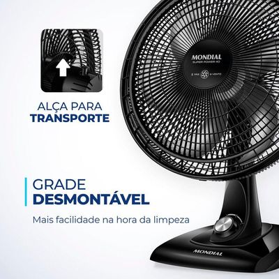 Ventilador De Mesa Mondial 6 Pás Vent 40Cm 220V/60Hz 220