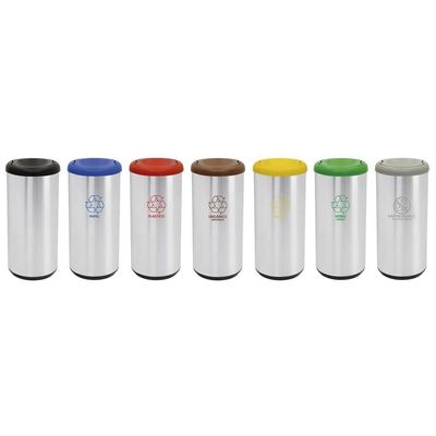 Lixeira Inox Tramontina Cápsula Selecta Plus Basculante Pret