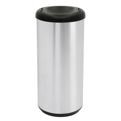Lixeira Inox Tramontina Cápsula Selecta Plus Basculante Pret