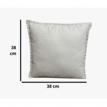 Kit 4 Almofadas Decorativas Cheias Com Ziper Suede Amarela