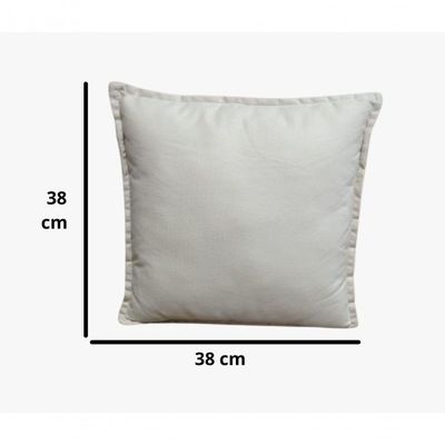 Kit 4 Almofadas Decorativas Cheias Com Ziper Suede Amarela