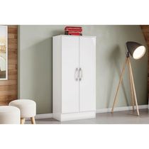 Armário Multiuso Lavanderia Zafira B14 c/ 2 Portas Branco - Henn