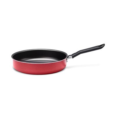 Frigideira Alta Brinox Garlic com Revestimento Interno Antiaderente Pro-Flon Vermelha  24 cm