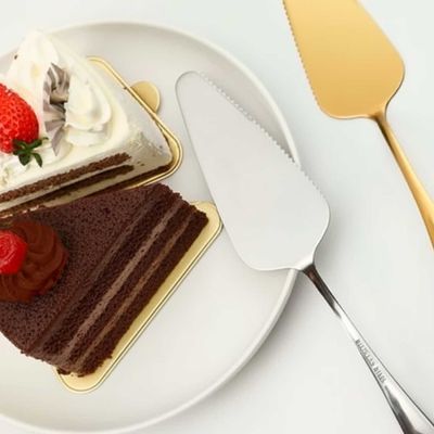 Prato de Bolo Giratorio e Espatula Aço Inox Servir Tortas