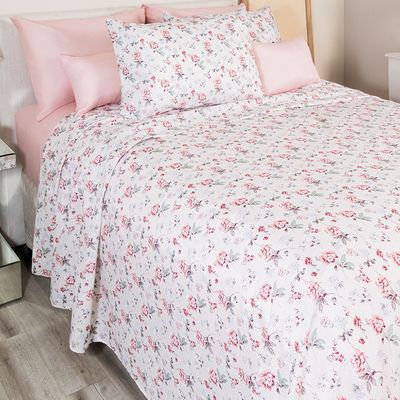 Jogo de Cama Duplo Casal 4 Peças 140 Fios 250x220cm Catarina Realce Premium - Sultan