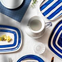 BANDEJA RETANGULAR RASA GUZZINI EM ACRÍLICO RIVIERA 50CM MEDITERRANEAN BLUE 13291376