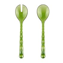 TALHERES DE SALADA GUZZINI EM ACRÍLICO VANITY ACQUA 27,5CM WATER LILY GREEN 129600AC13