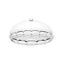 PRATO PARA BOLO GUZZINI COM DOMO SMALL EM ACRÍLICO VANITY ARIA 30CM CLEAR 131801SAR00